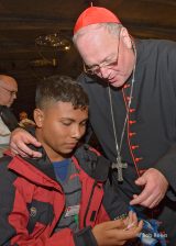 2013 Lourdes Pilgrimage - SUNDAY Cardinal Dolan Presents Malades Medals Pius X (53/71)